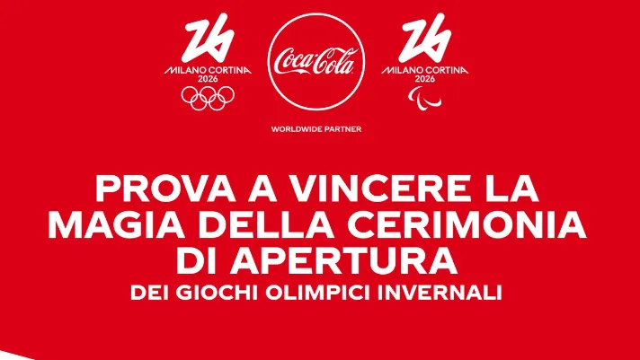 Concorso Coca‑Cola: Bevi Coca‑Cola e Vinci i biglietti per Milano Cortina 2026