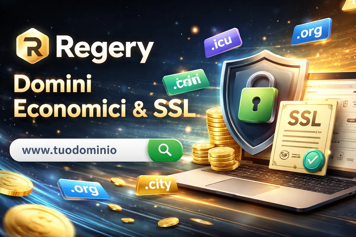 Regery: domini economici, SSL e sicurezza avanzata in un’unica piattaforma professionale