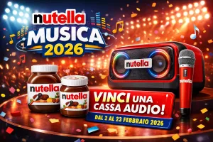 Nutella Musica 2026: vinci subito casse audio con Nutella!