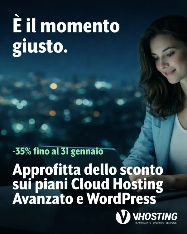🔥 Offerte VHosting fino al 40%: risparmia subito sull’hosting!