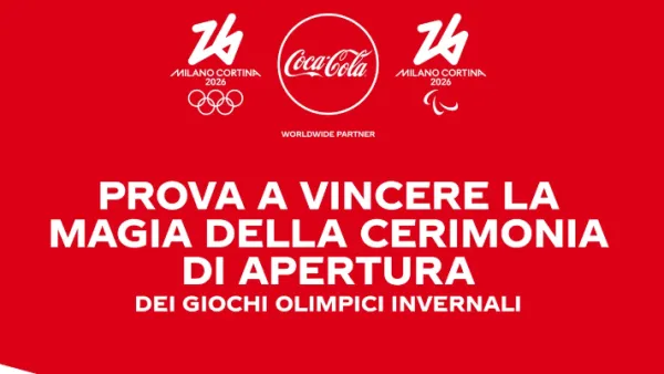 Concorso Coca‑Cola: Bevi Coca‑Cola e Vinci i biglietti per Milano Cortina 2026